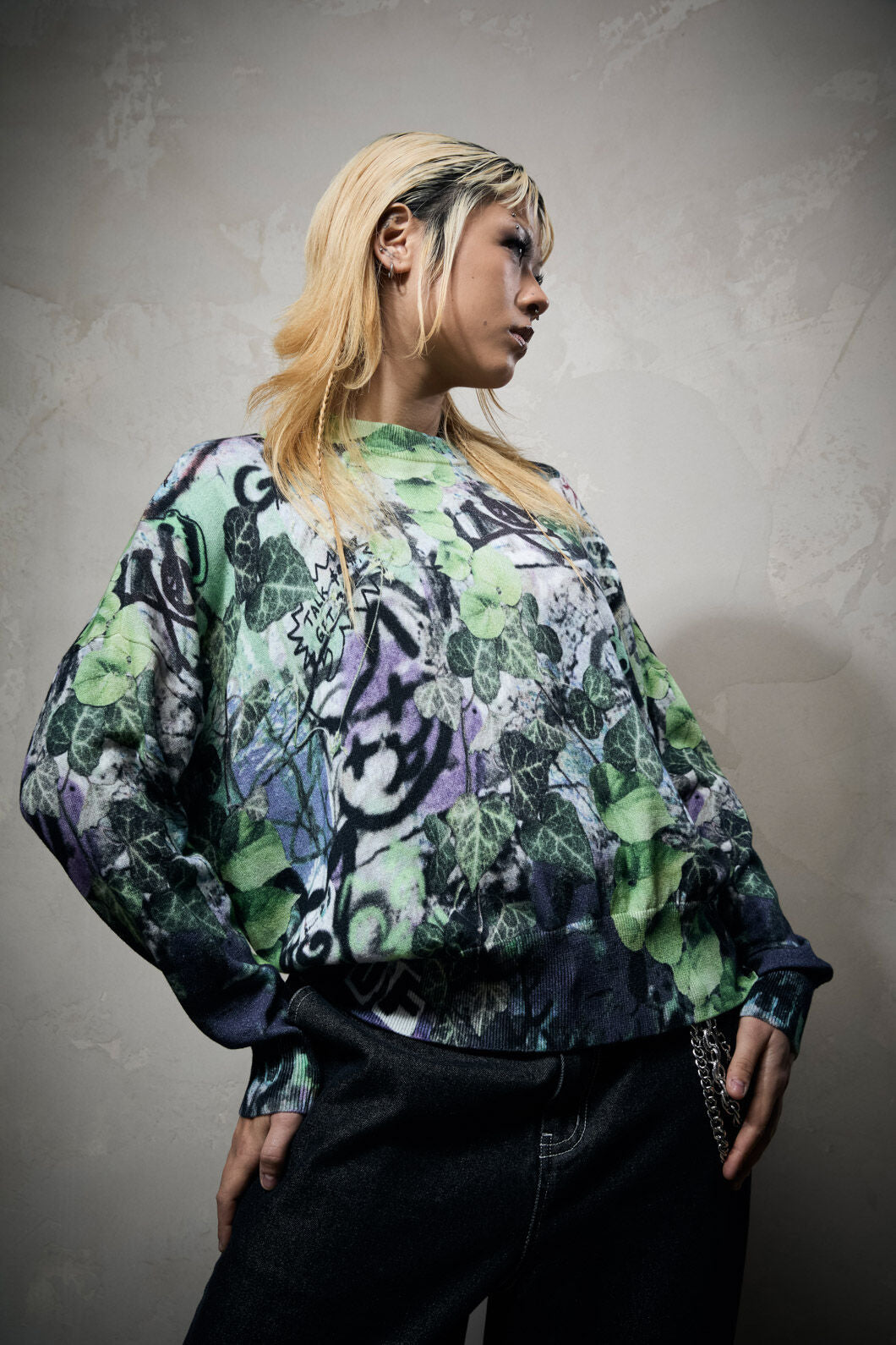 Black Friday - Laneway Graphic Relaxed Knit - multi