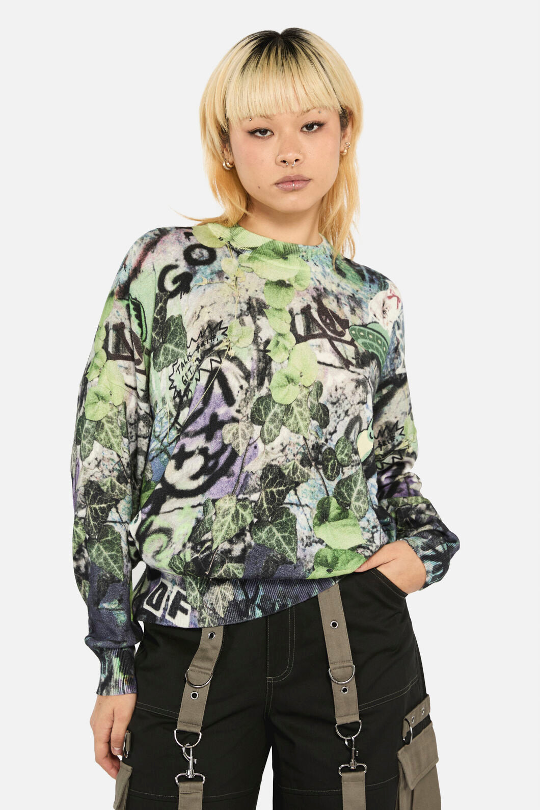 Black Friday - Laneway Graphic Relaxed Knit - multi
