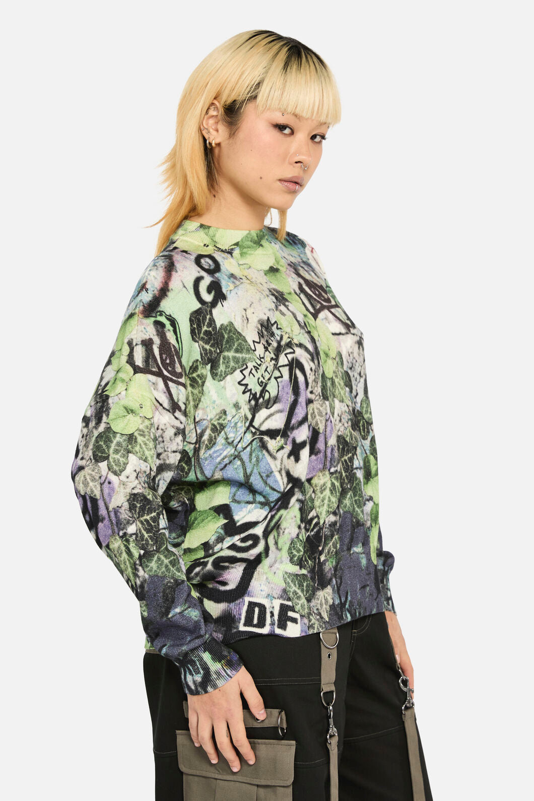 Black Friday - Laneway Graphic Relaxed Knit - multi