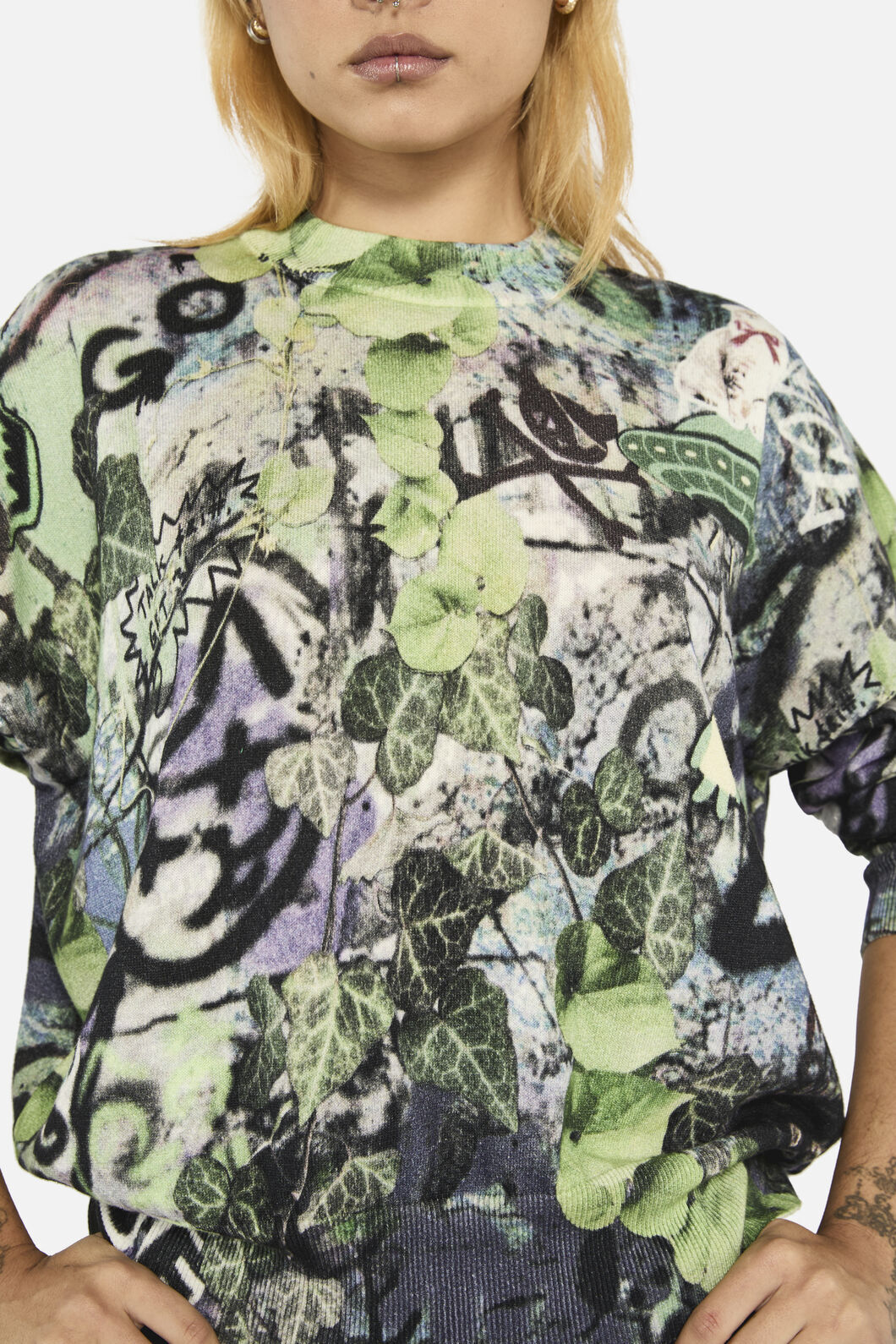 Black Friday - Laneway Graphic Relaxed Knit - multi