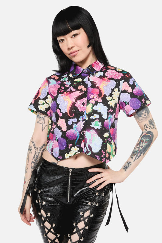 Black Friday - Dragons Grove Fitted Blouse - multi