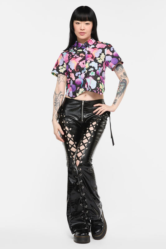 Black Friday - Dragons Grove Fitted Blouse - multi
