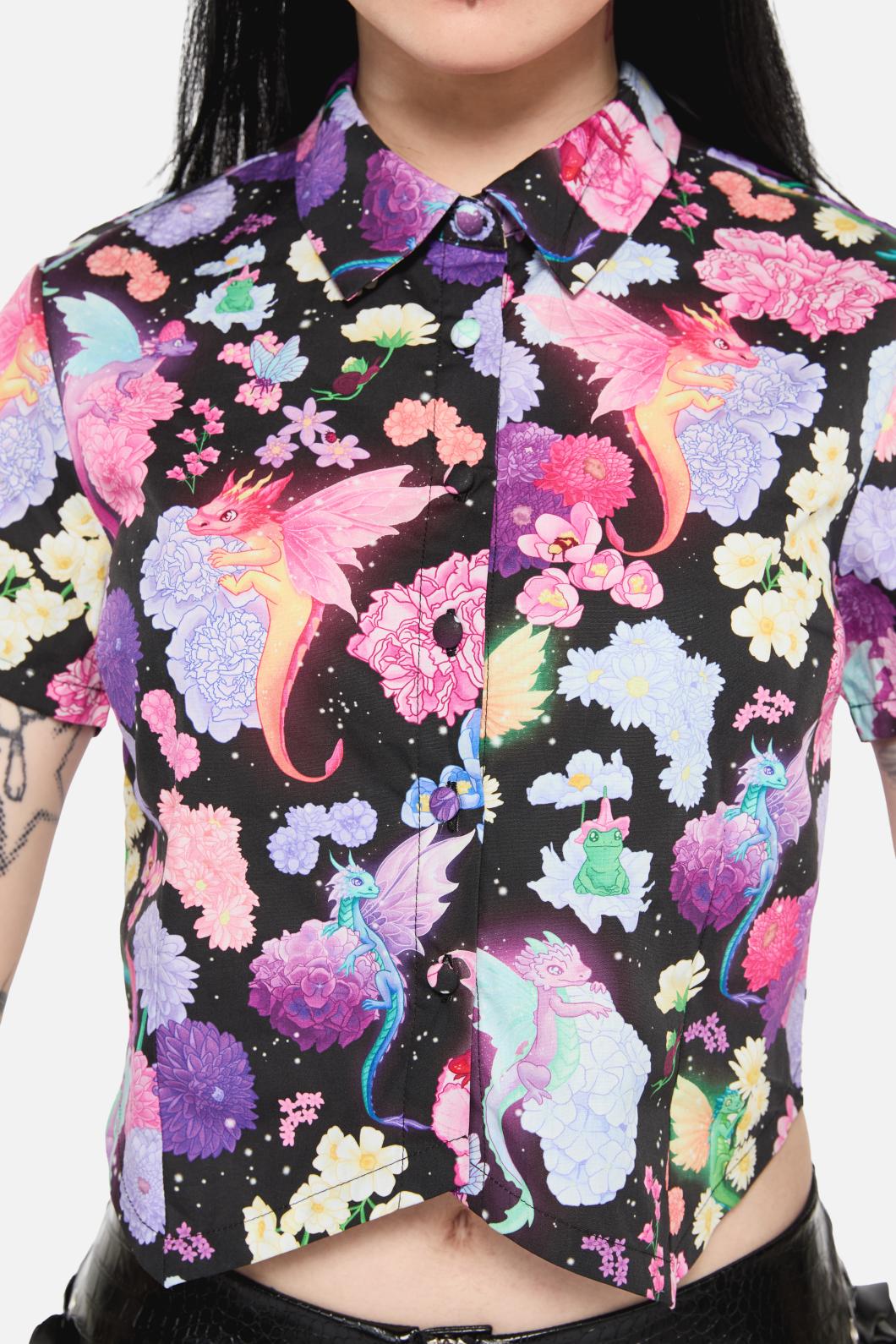 Black Friday - Dragons Grove Fitted Blouse - multi