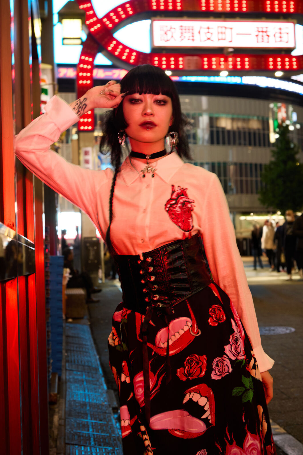 Black Friday - Scales PU Underbust Corset - black