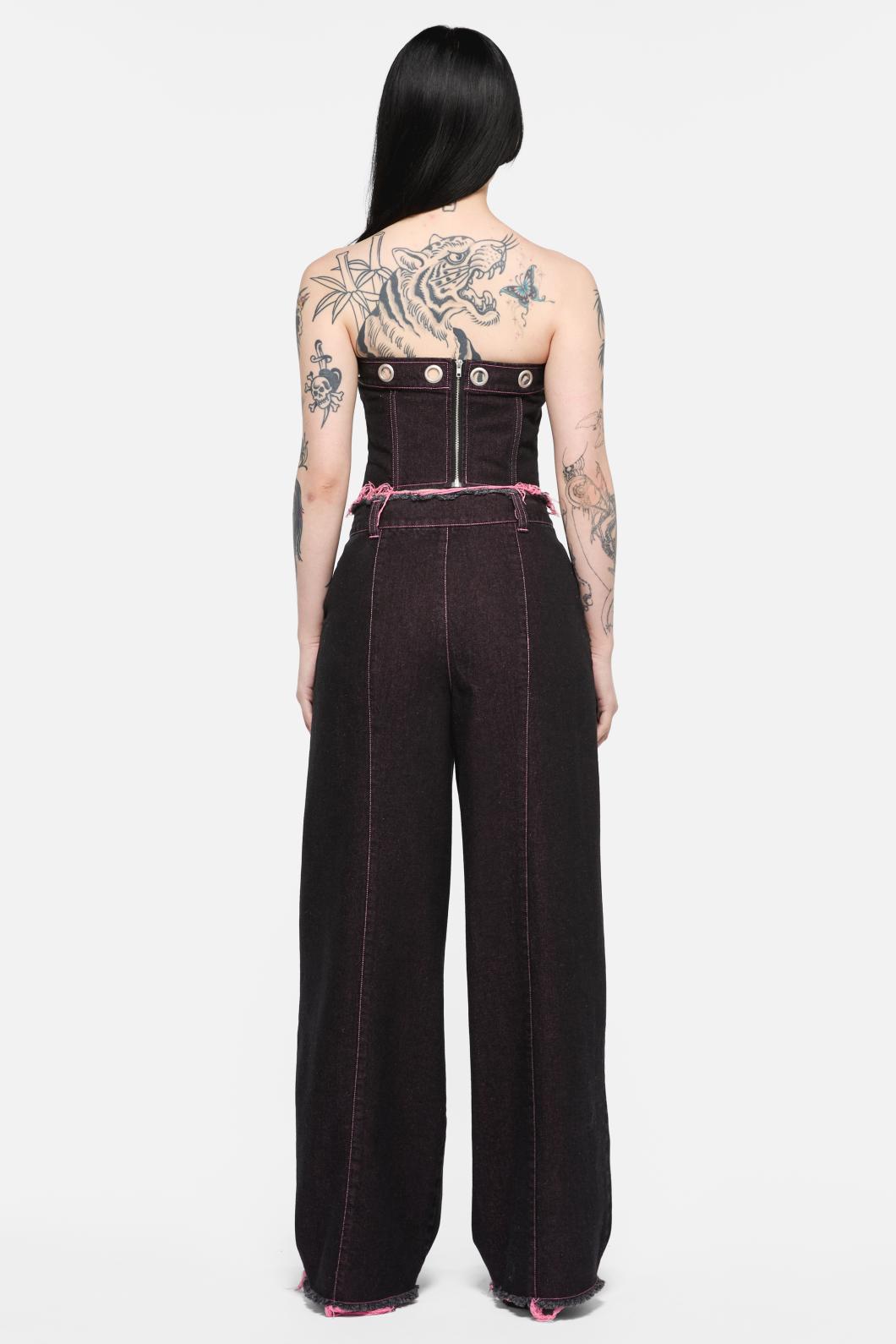 Black Friday - Scales Ripped Jeans - black