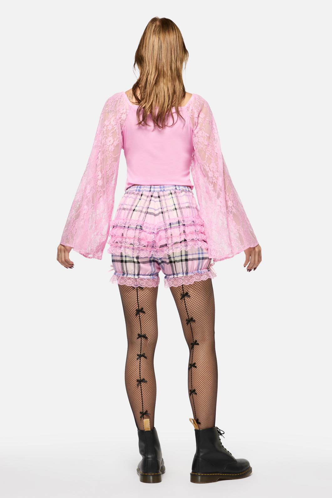 Black Friday - Dragon Scales Tartan Bloomer - pink