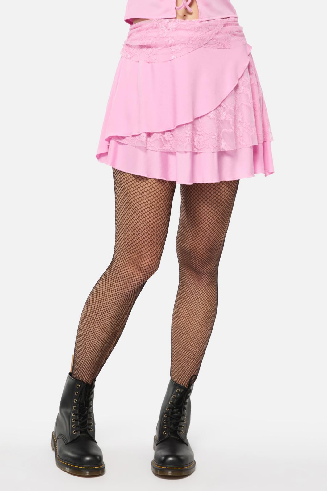 Black Friday - Dragon Wings Mini Skirt - pink