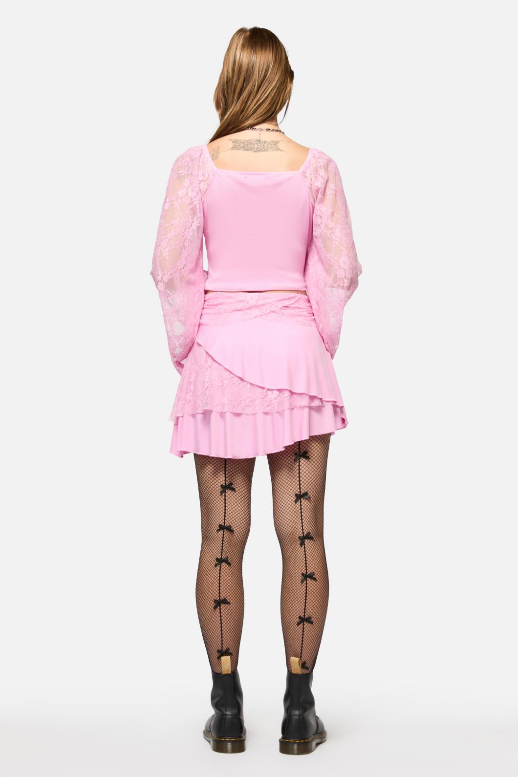 Black Friday - Dragon Wings Mini Skirt - pink