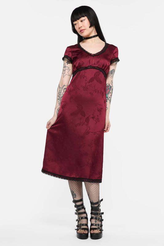 Black Friday - Irrevocably In Love Midi Dress - maroon