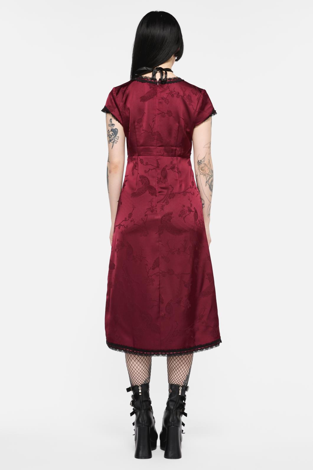 Black Friday - Irrevocably In Love Midi Dress - maroon