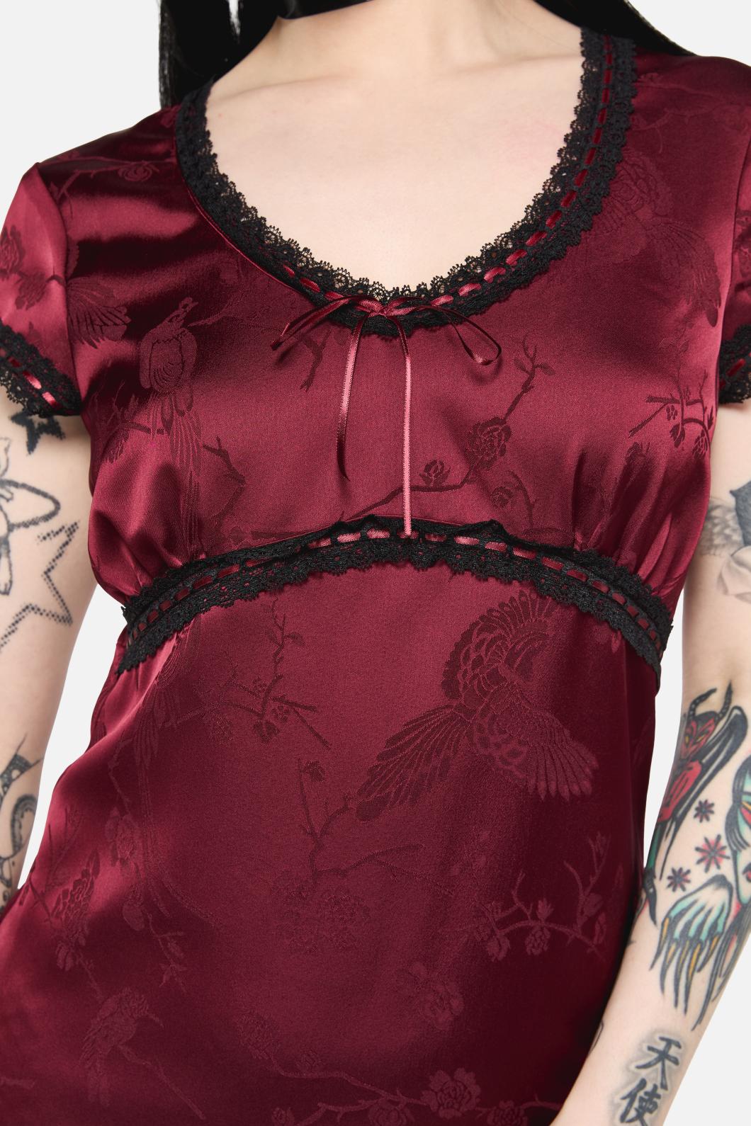 Black Friday - Irrevocably In Love Midi Dress - maroon