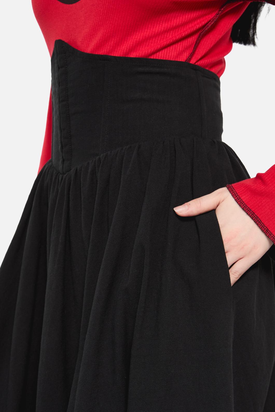 Black Friday - Vampy Corset Skirt - black