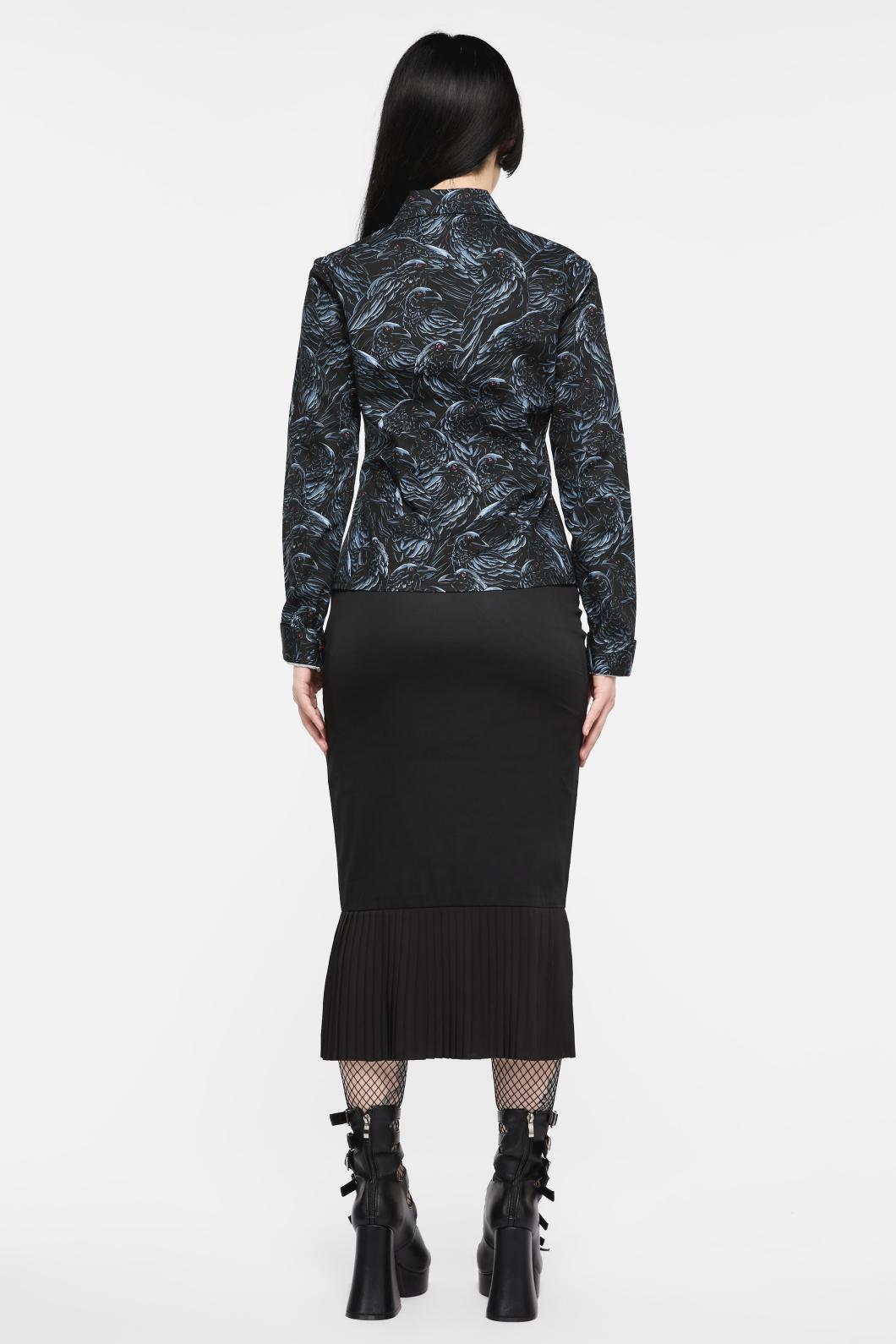 Black Friday - Murder OfCrowsLongSleeveBlouse - black