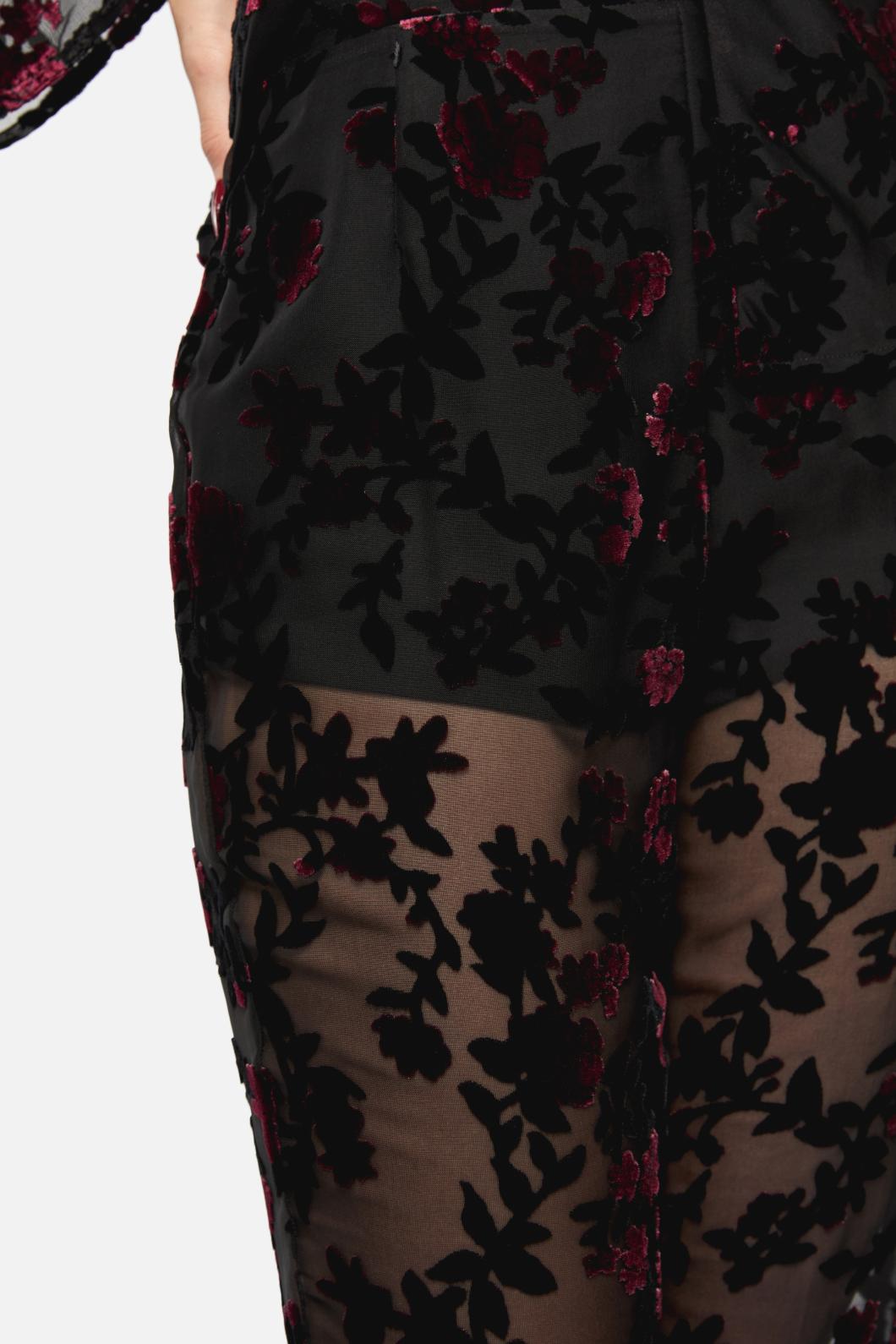 Black Friday - Lush Burnout Velvet Pants - multi