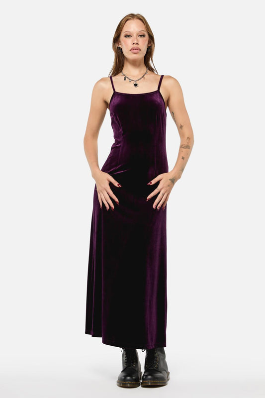 Black Friday - Regal Velvet Dress - purple