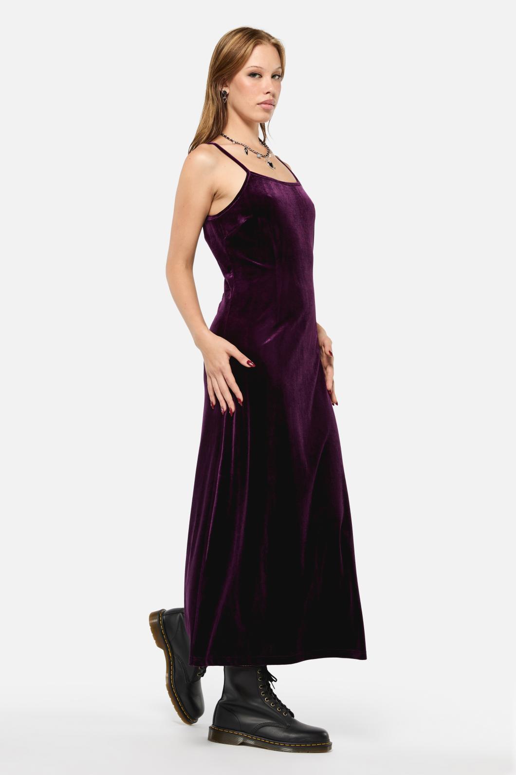 Black Friday - Regal Velvet Dress - purple
