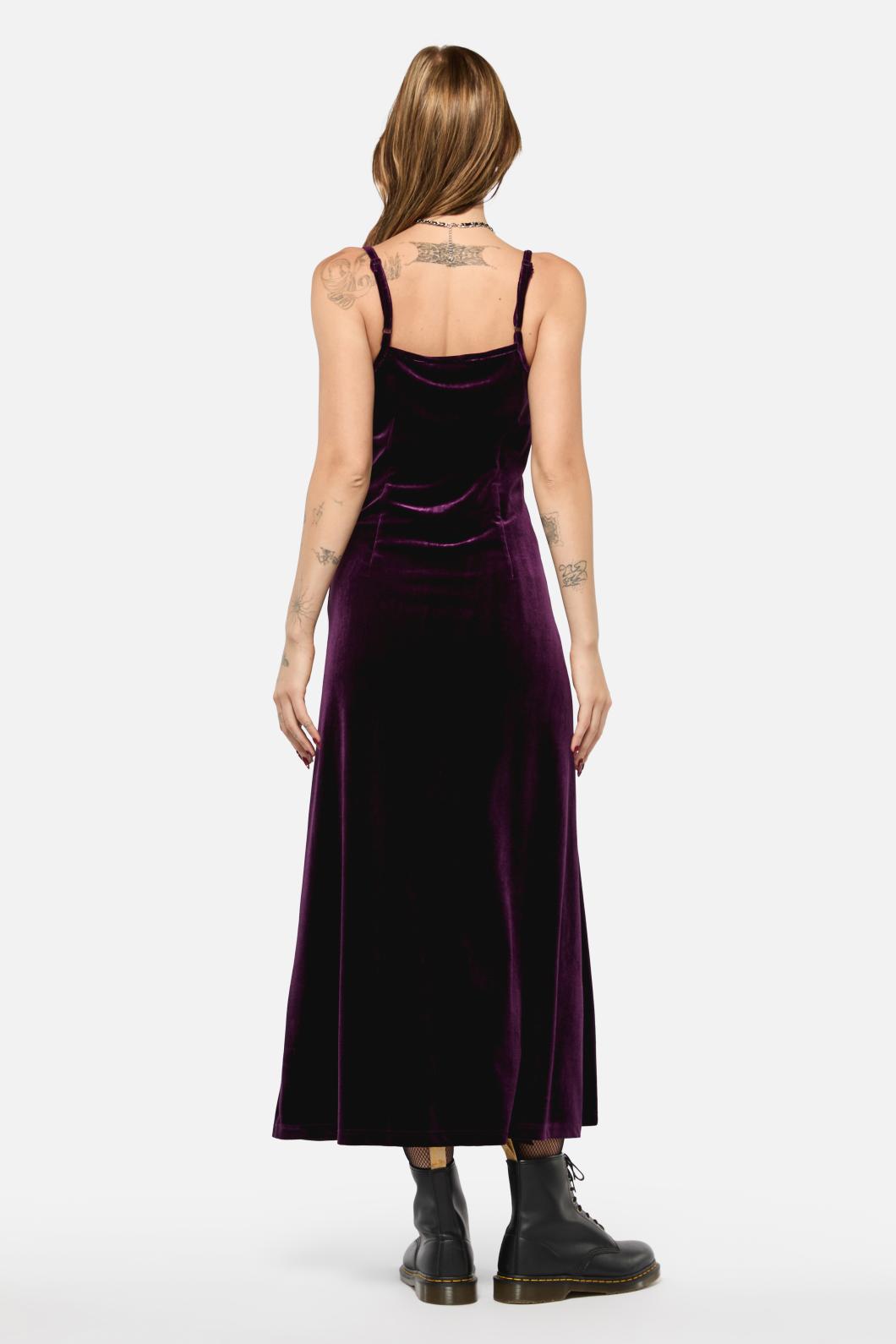 Black Friday - Regal Velvet Dress - purple