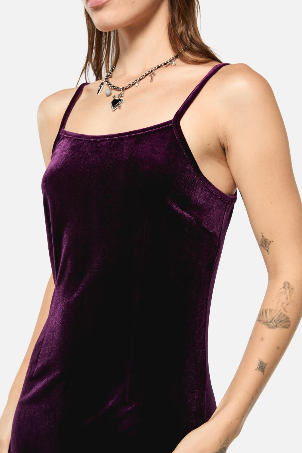 Black Friday - Regal Velvet Dress - purple