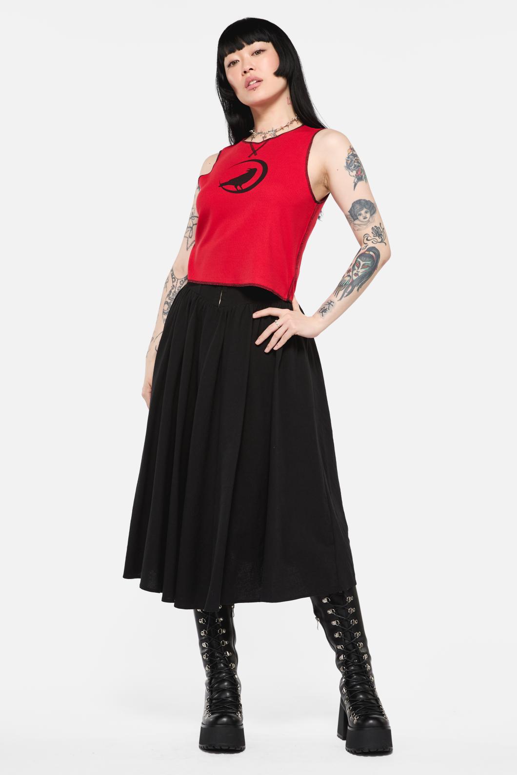 Black Friday - Wahn Ribbed Jersey Tank - red
