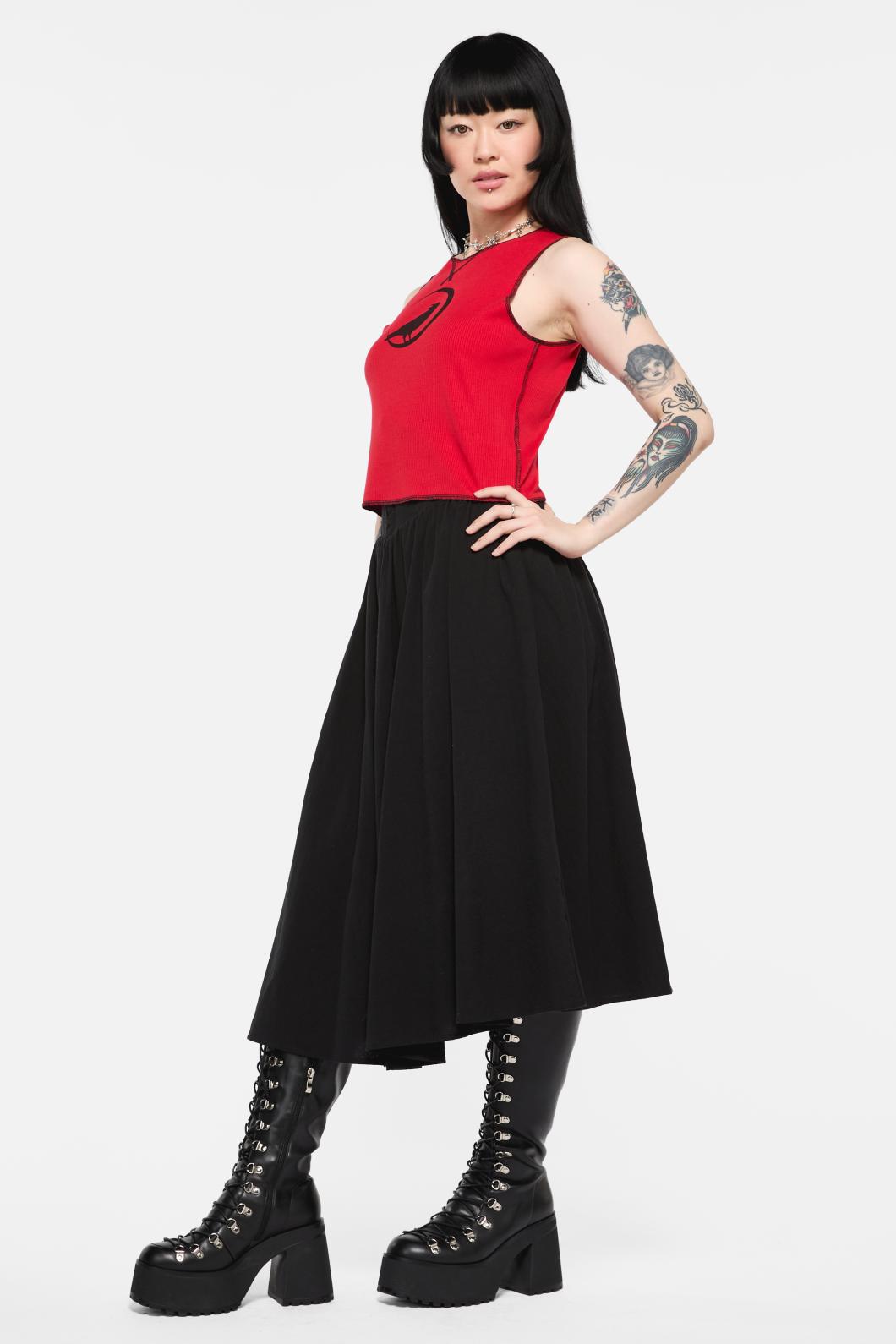 Black Friday - Wahn Ribbed Jersey Tank - red