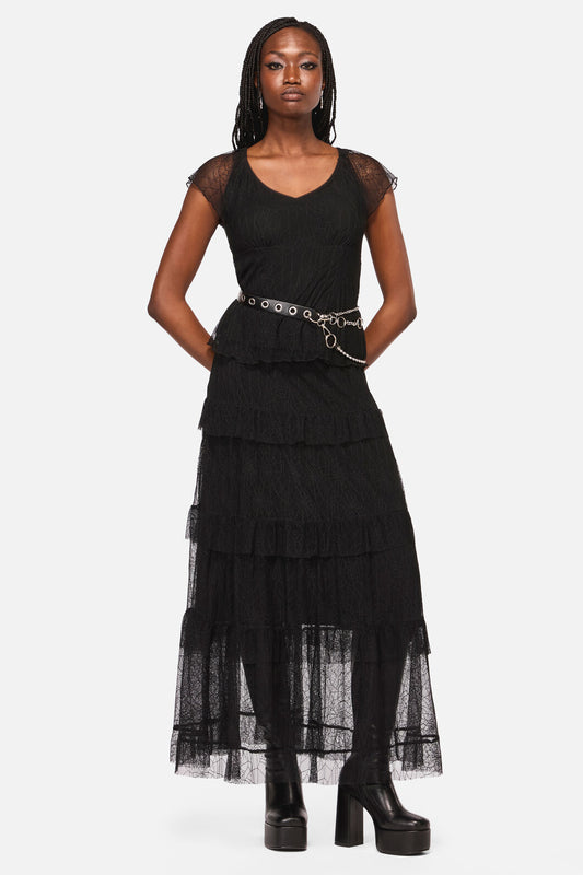 Black Friday - Chain Waist Belt - black-silver