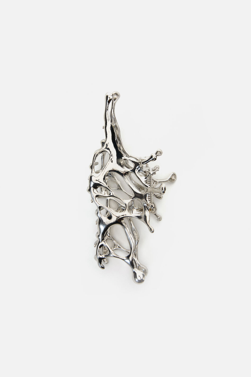 Black Friday - Melted Claw Clip - silver