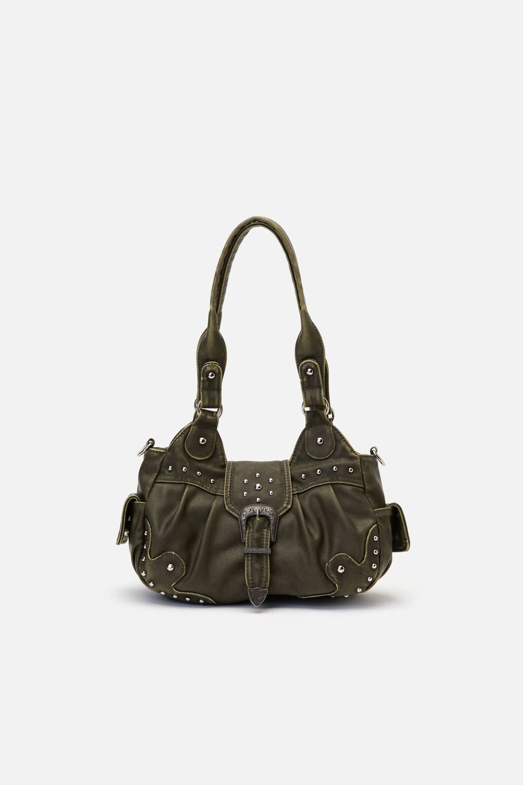 Black Friday - Olive Vintage Buckle & Stud Ba - olive