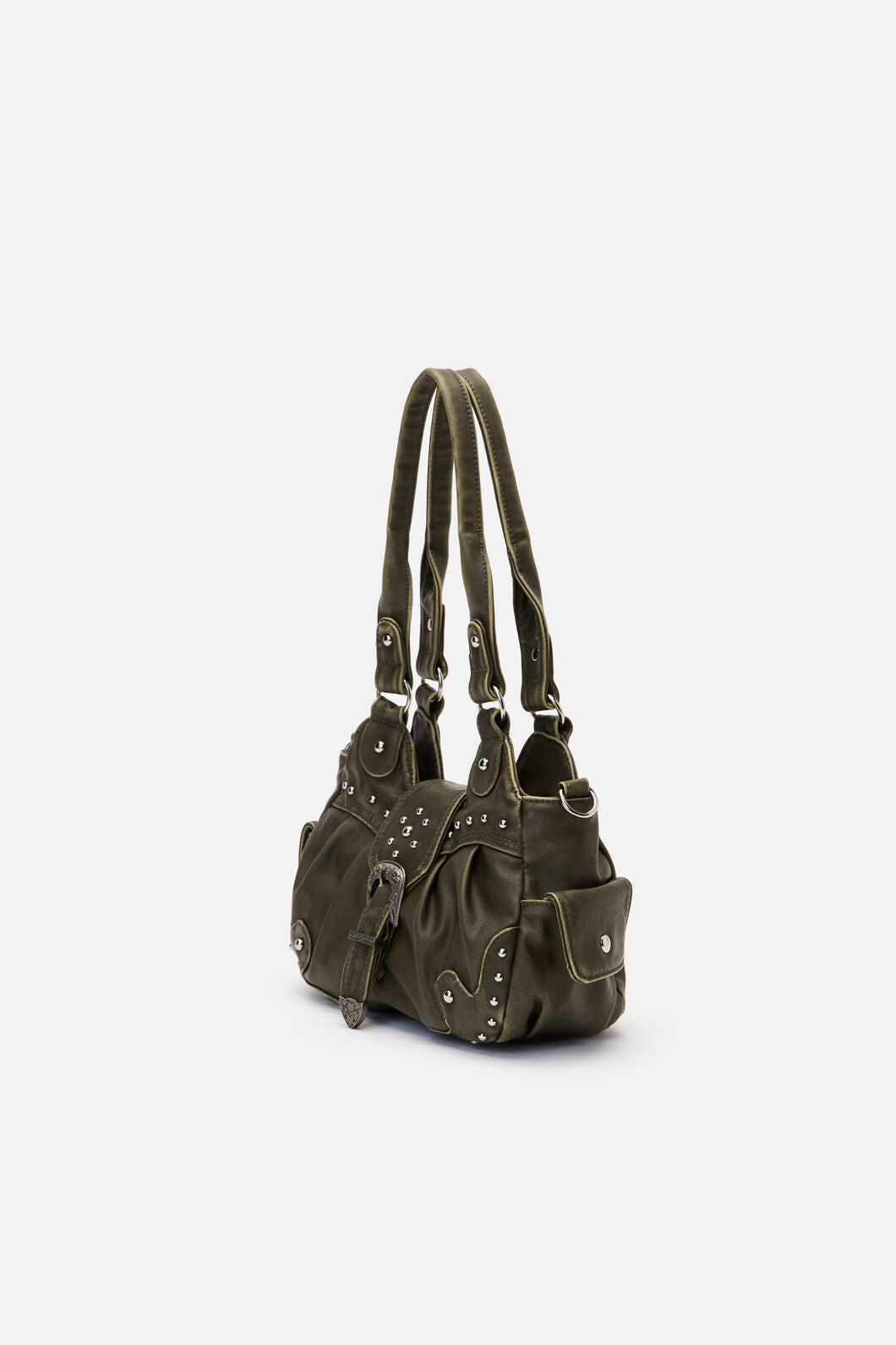 Black Friday - Olive Vintage Buckle & Stud Ba - olive