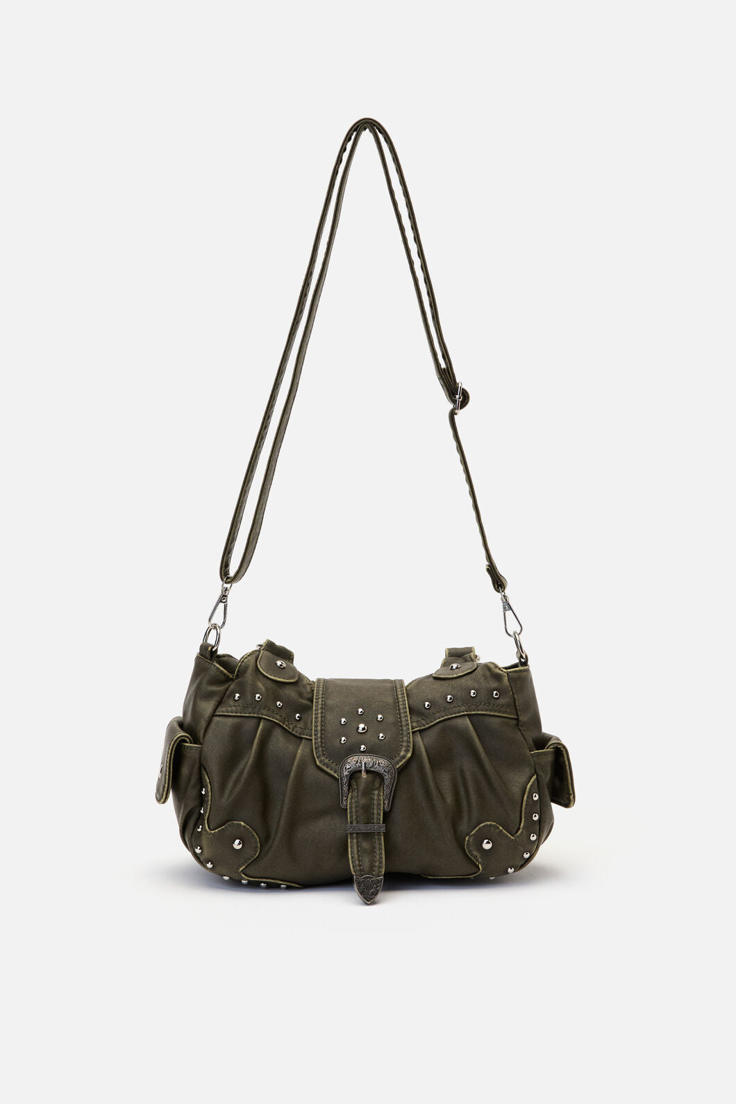 Black Friday - Olive Vintage Buckle & Stud Ba - olive