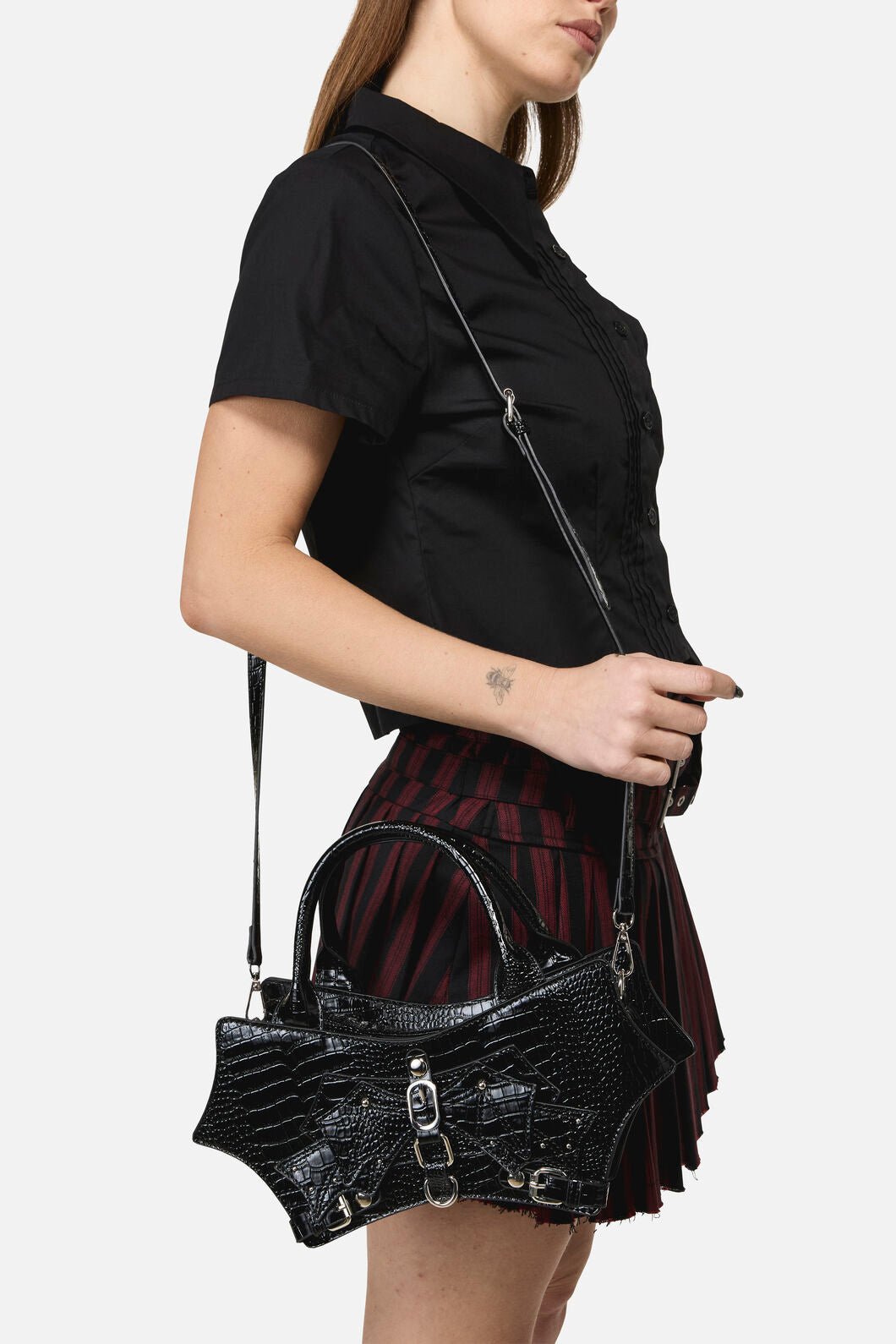 Black Friday - Winged Handbag - black