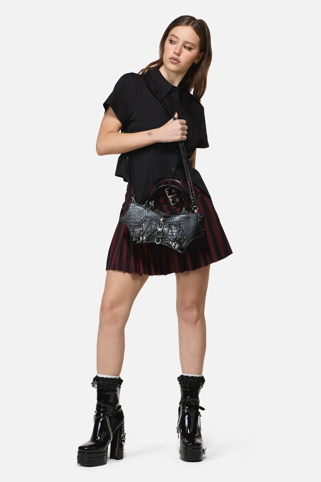 Black Friday - Winged Handbag - black