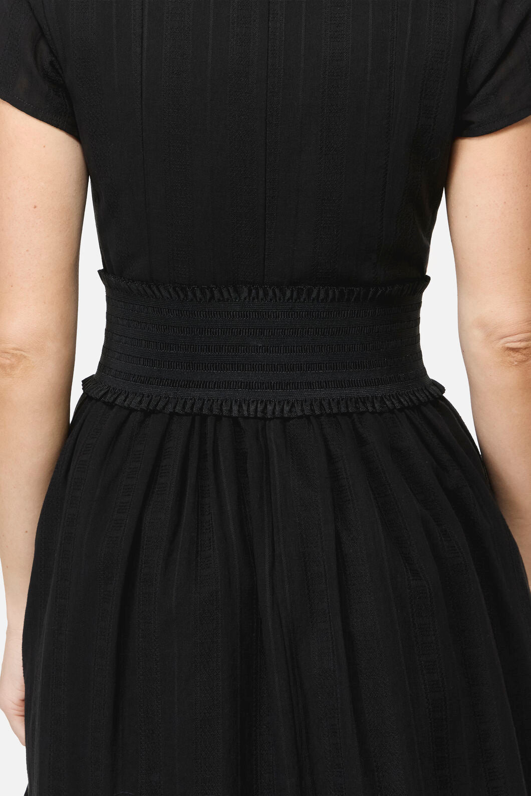 Black Friday - Cross Over Mesh & Stud Corset - black