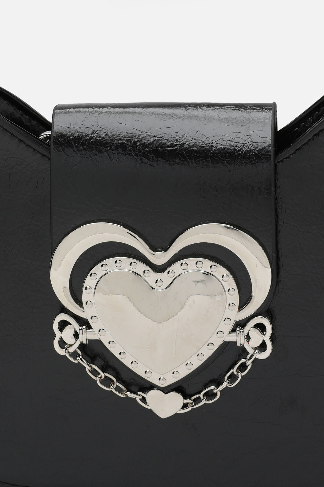 Black Friday - Centre Heart Structured Bag - black
