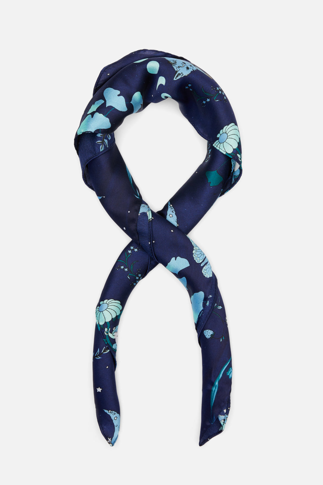 Black Friday - Nocturnal Satin Scarf - navy