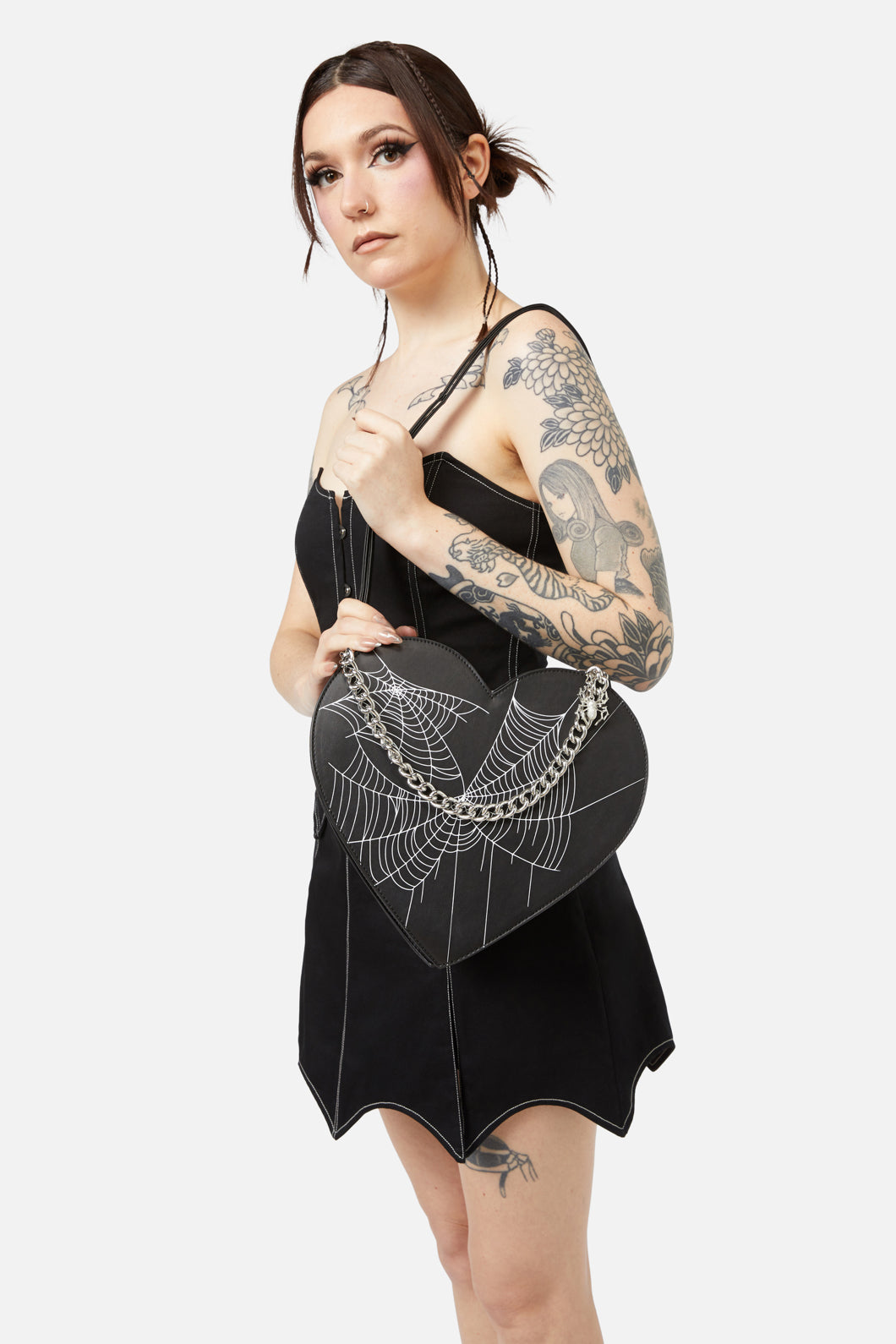 Black Friday - Spider Charm Cobweb Bag - black