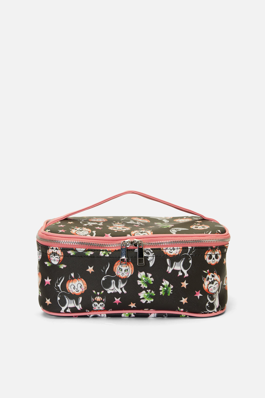Black Friday - Pumpkin Patch Cosmetic Bag - black
