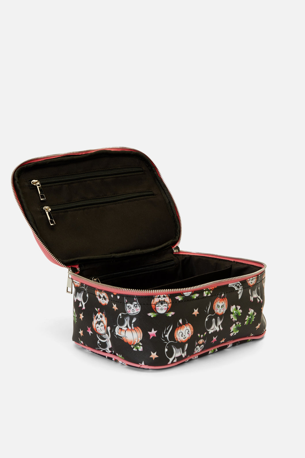 Black Friday - Pumpkin Patch Cosmetic Bag - black