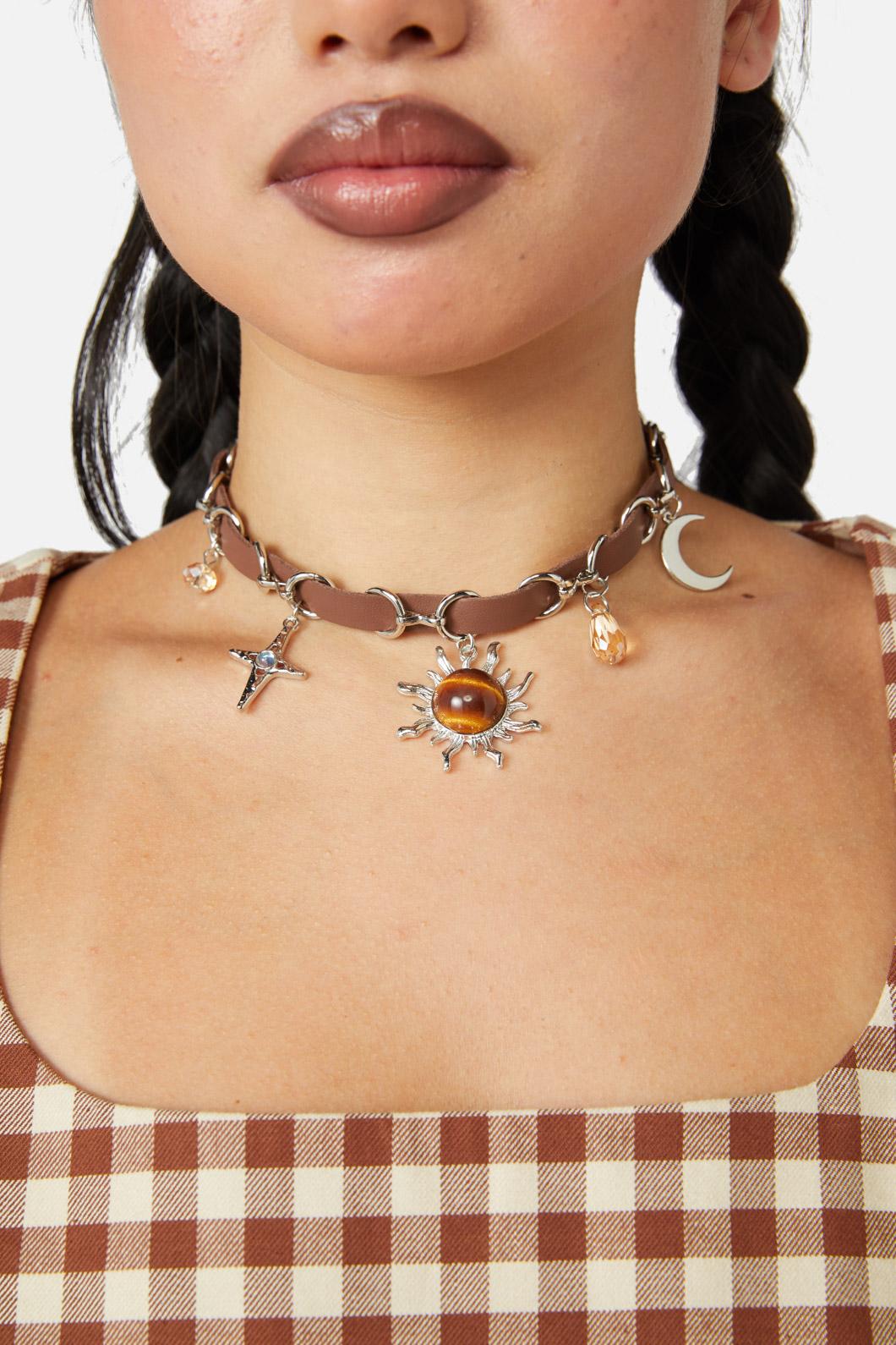 Black Friday - Mixed Charm Choker - orange