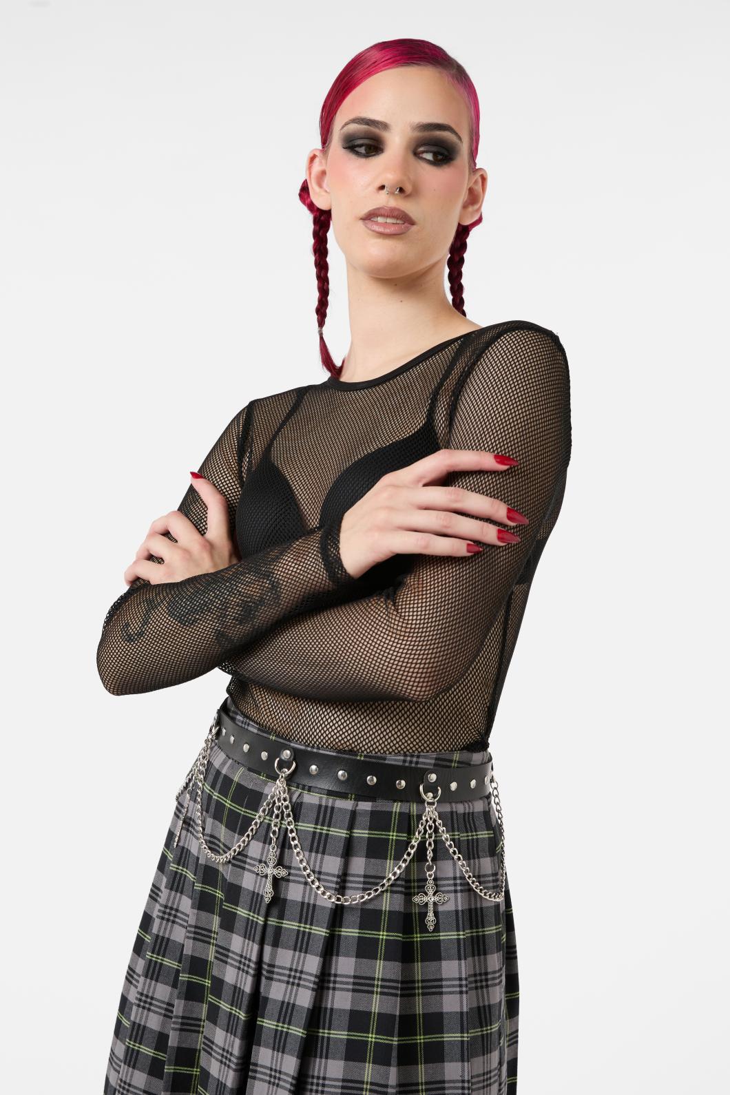 Black Friday - Cross & Chain Belt - black