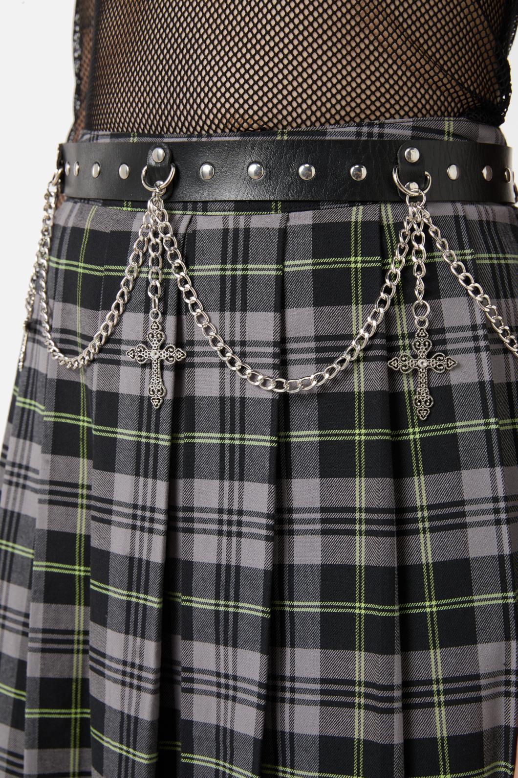 Black Friday - Cross & Chain Belt - black