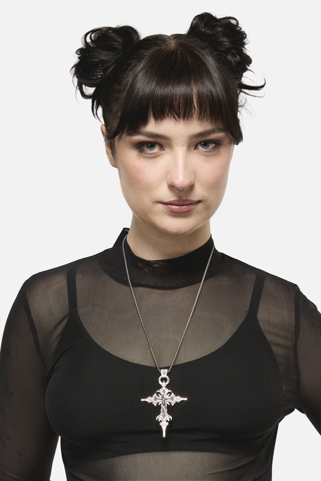Black Friday - Extreme Goth Necklace - silver