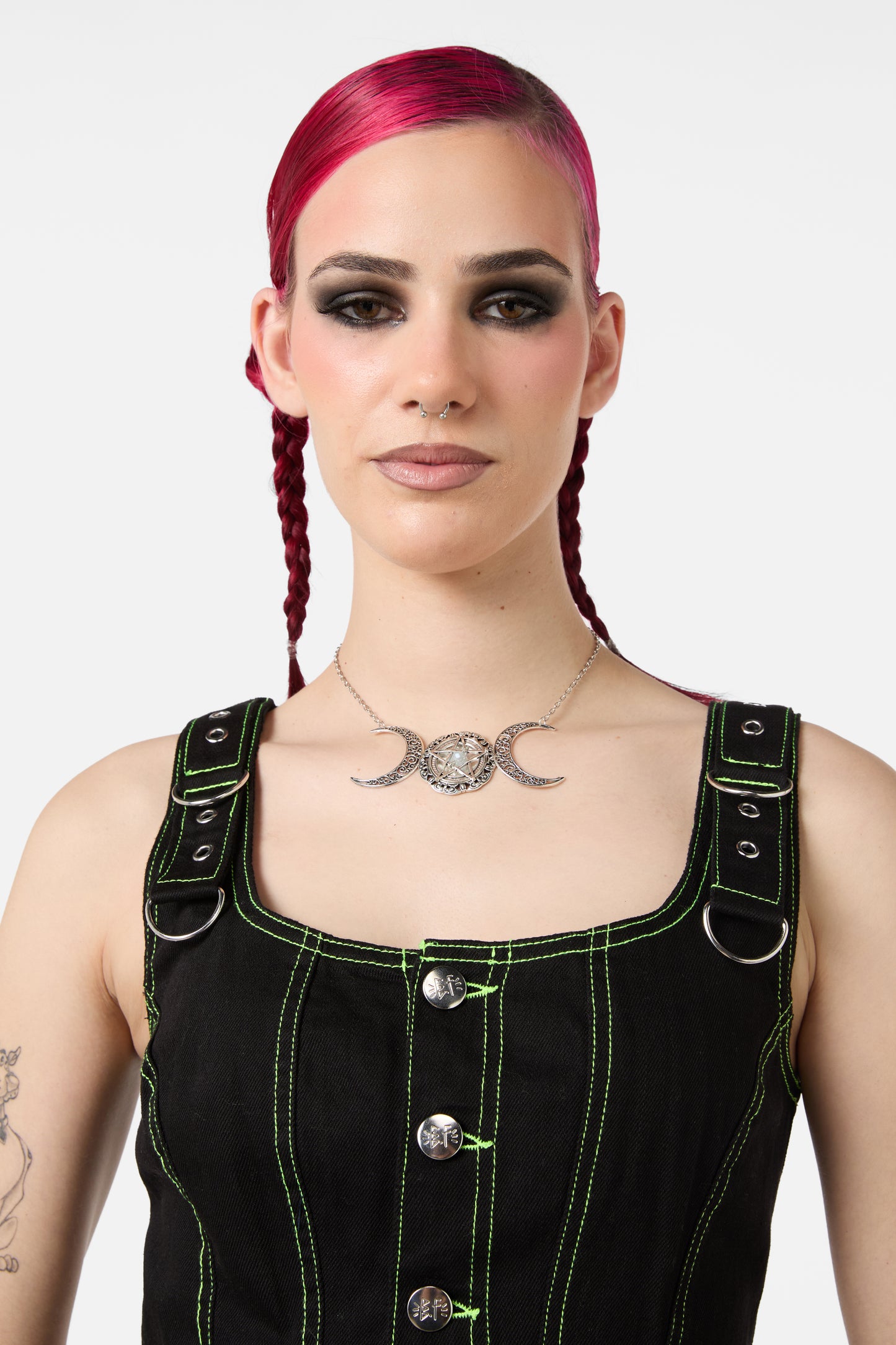 Black Friday - Witches Statement Necklace - silver