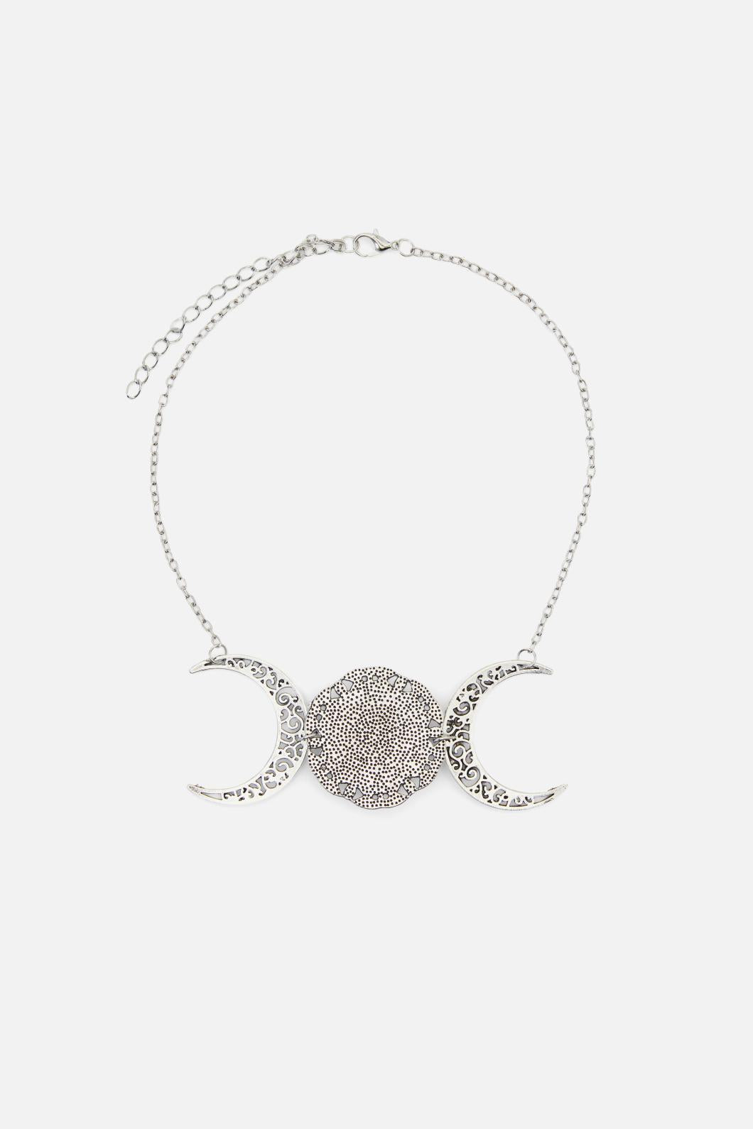 Black Friday - Witches Statement Necklace - silver