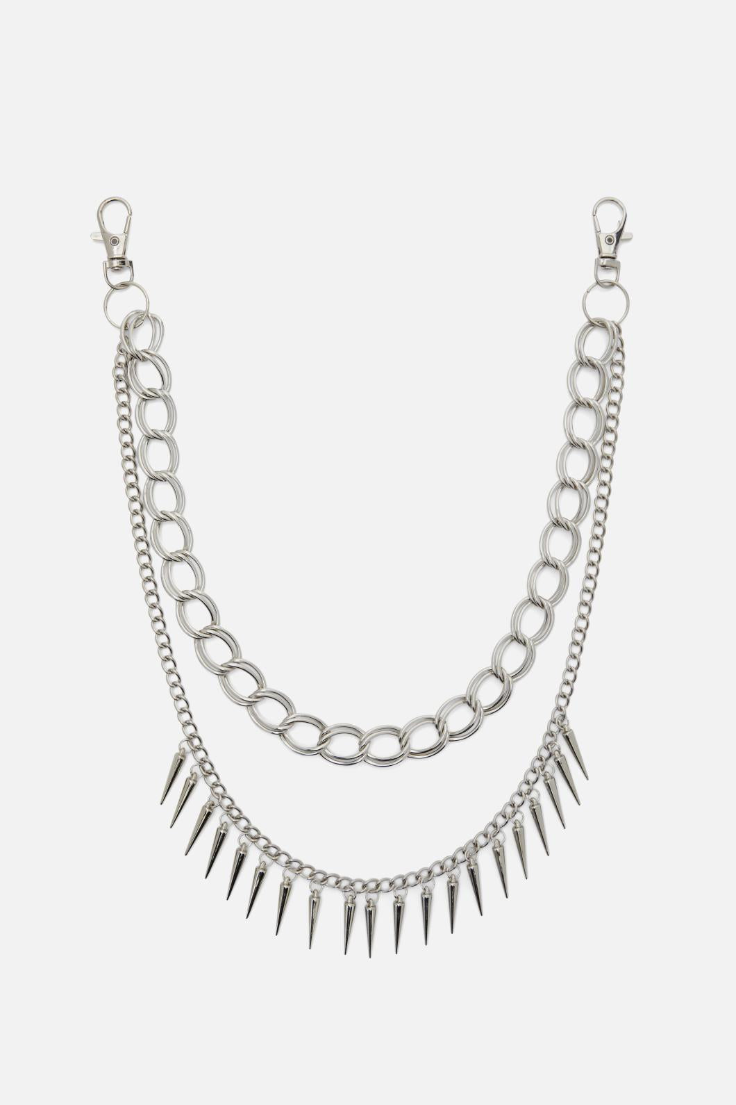 Black Friday - Statement Spike Chain - silver