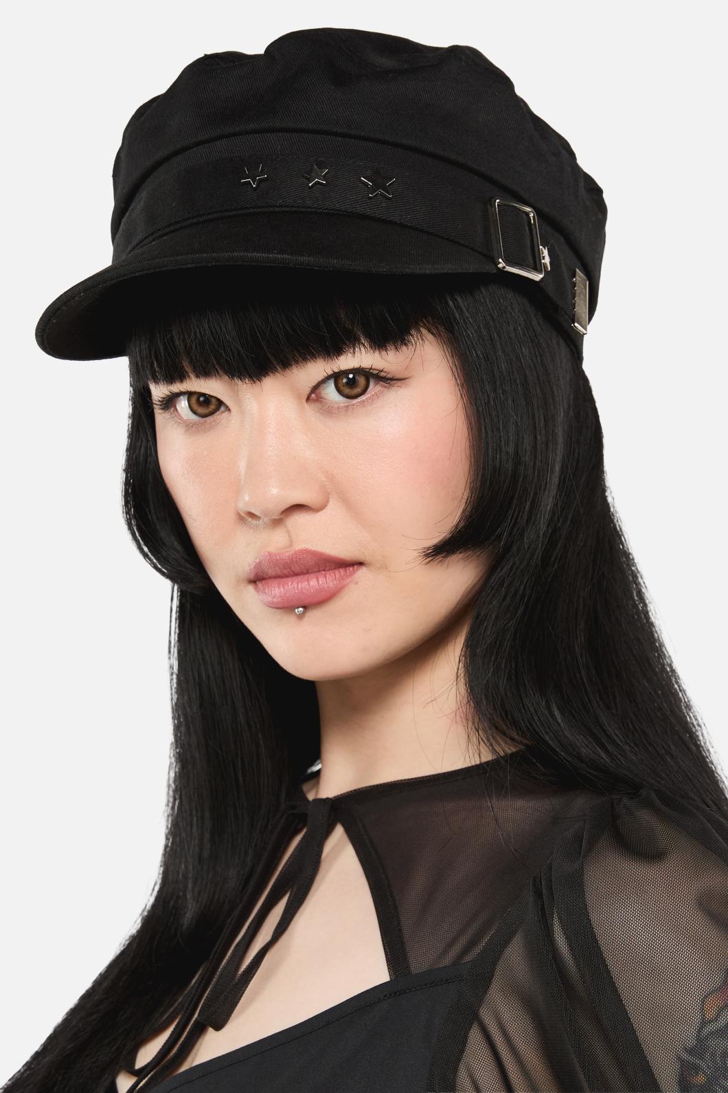 Black Friday - Star Stud Peak Hat - black