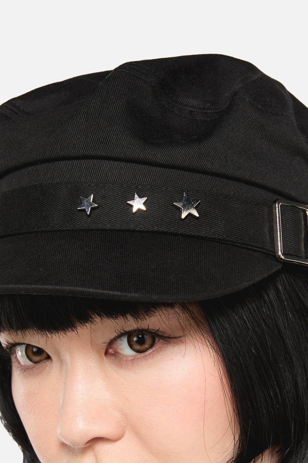 Black Friday - Star Stud Peak Hat - black