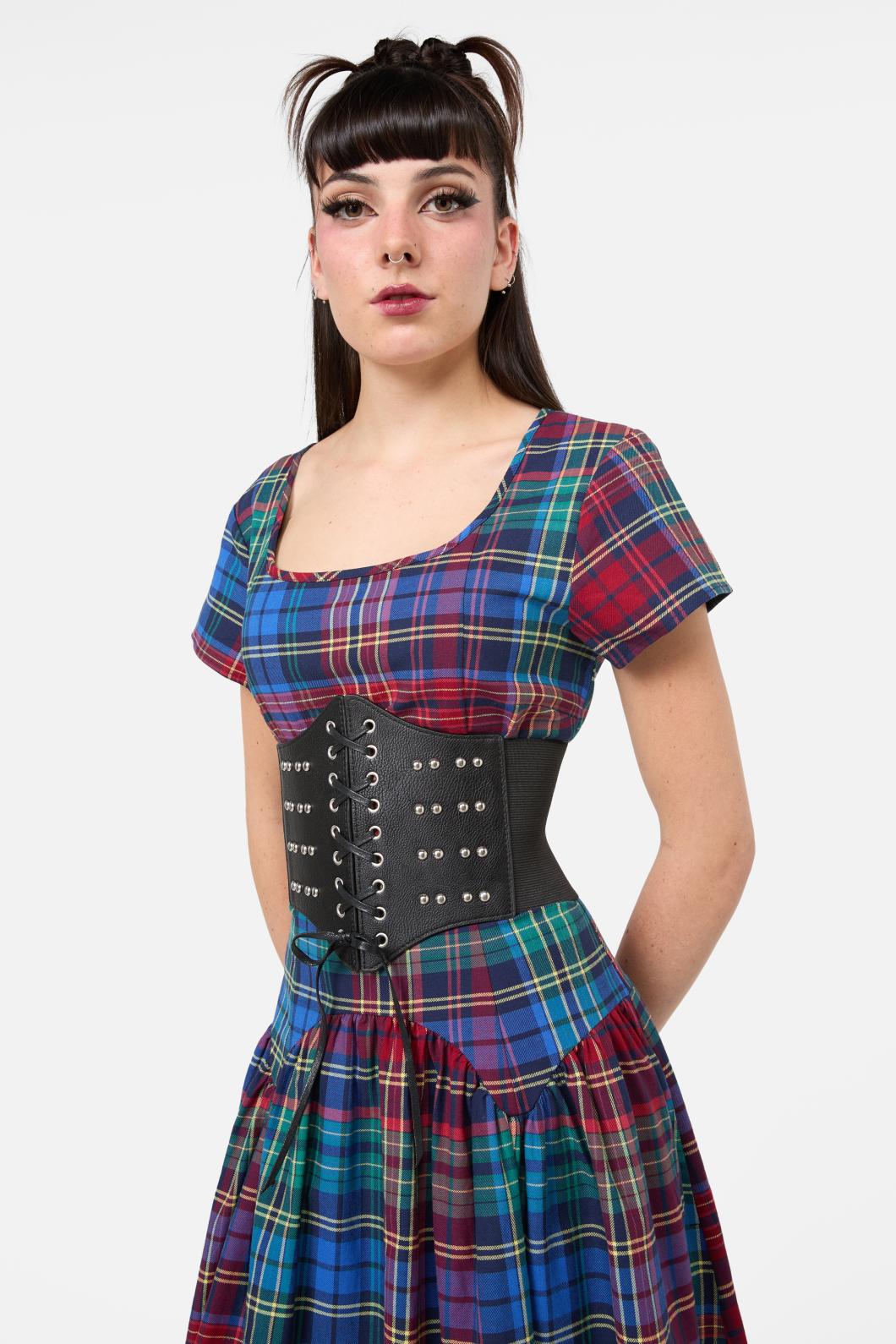 Black Friday - Small Stud Corset Belt - black