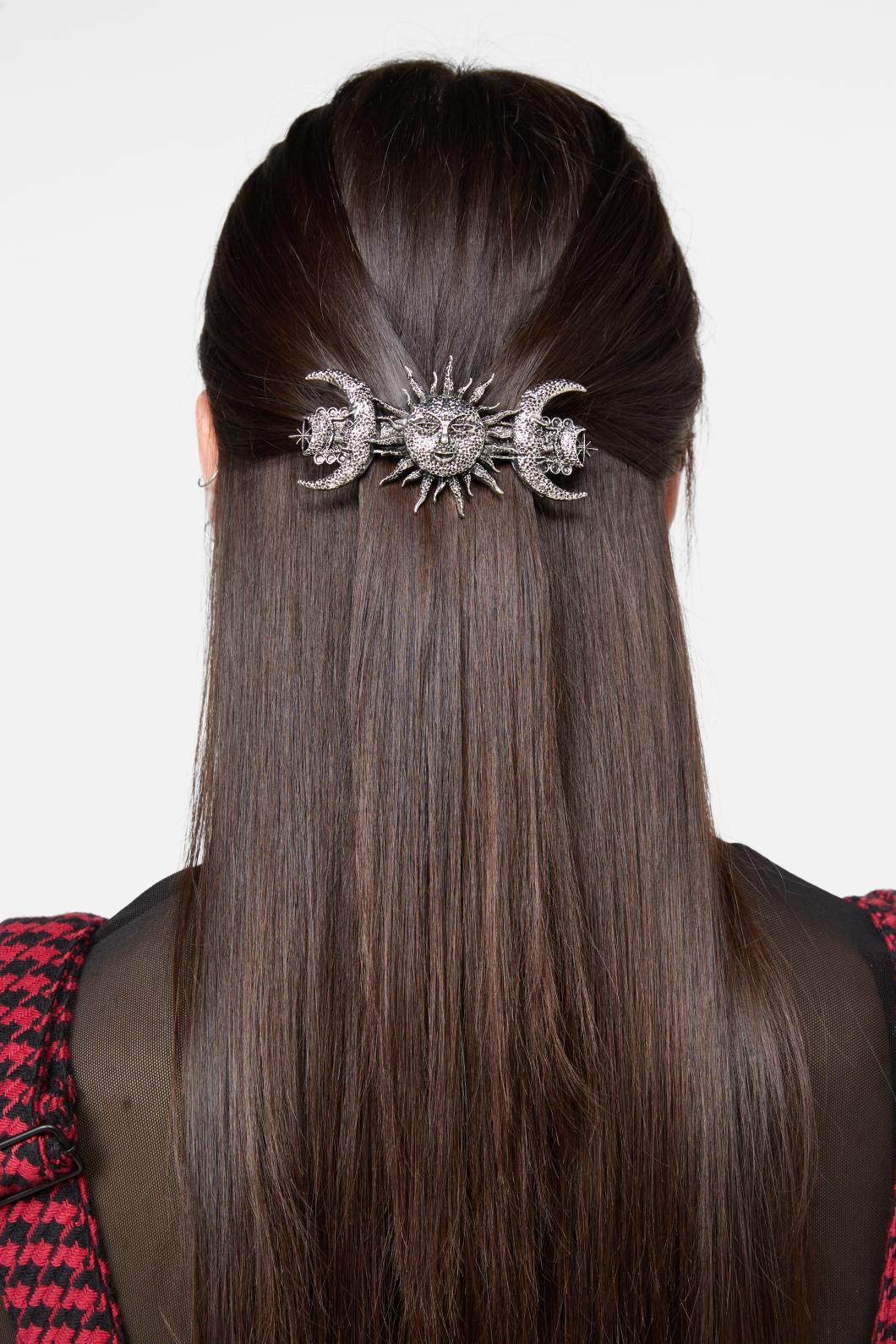 Black Friday - Celestial Barrette Clip - silver