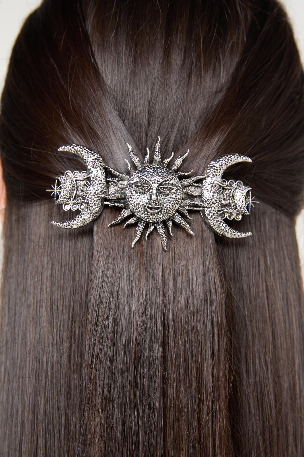 Black Friday - Celestial Barrette Clip - silver