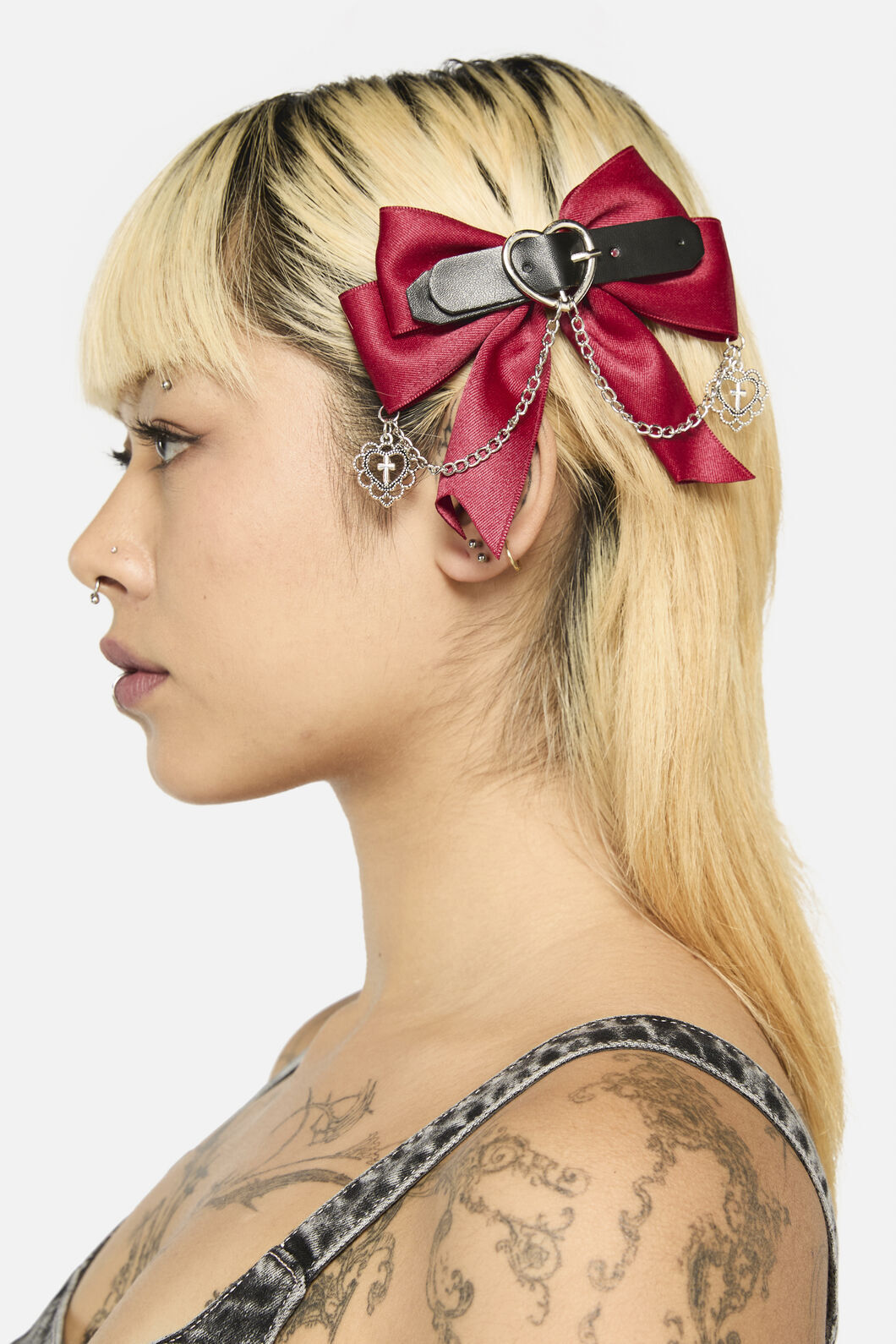 Black Friday - Charmed Dual Colour Bow Set - red-black
